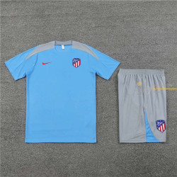 Camiseta y Pantalón Niños  Atlético de Madrid Entrenamiento Azul 2024-2025