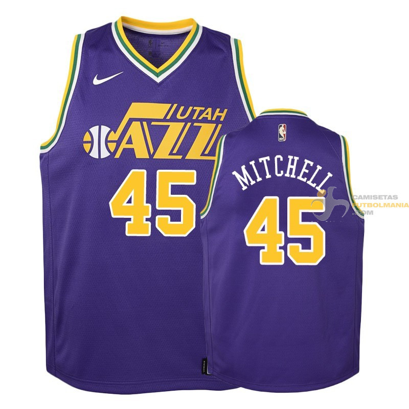 Camiseta NBA Donovan Mitchell Utah Jazz Púrpura 2019-2020
