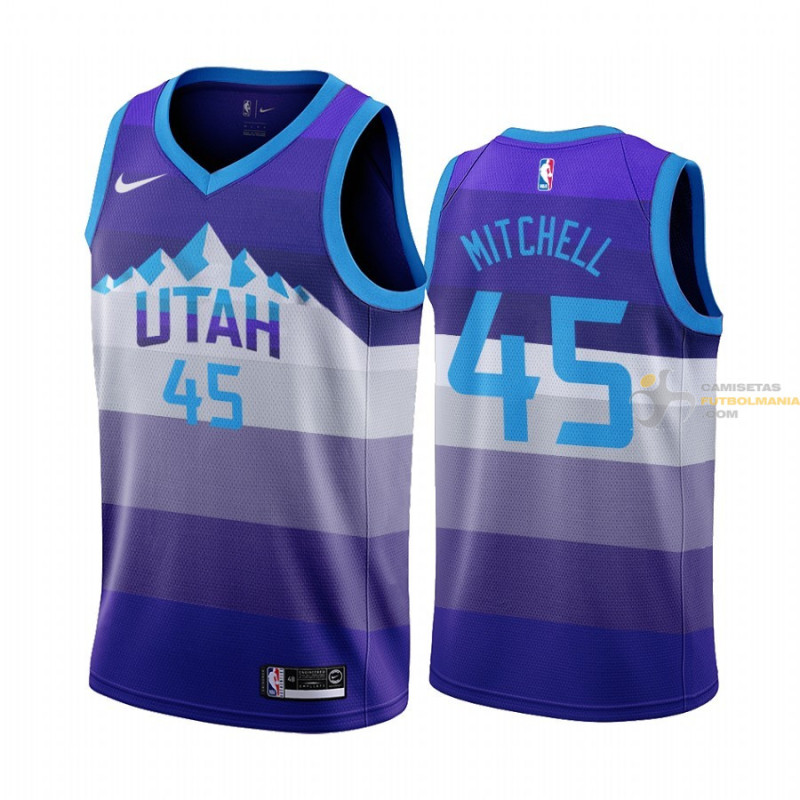 Camiseta NBA Donovan Mitchell Utah Jazz Azul 2019-2020