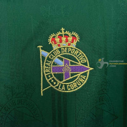 Camiseta Fútbol Deportivo de la Coruña Segunda Equipación Manga Larga Retro Clásica 1998-1999