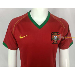 Camiseta Fútbol Portugal Primera Equipación Retro Clásica 2006