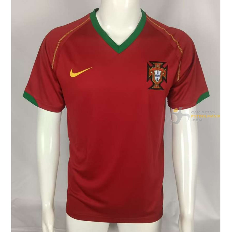 Camiseta Fútbol Portugal Primera Equipación Retro Clásica 2006