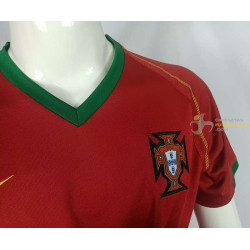 Camiseta Fútbol Portugal Primera Equipación Retro Clásica 2006