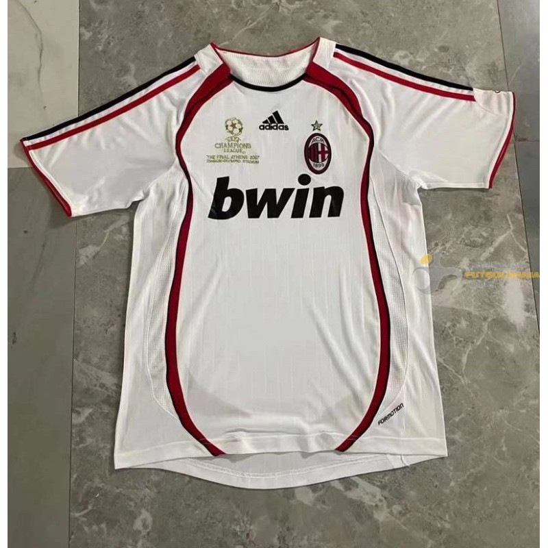Camiseta AC Milán Retro Clásica Segunda Equipación Final Champions 2006-2007