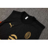 Camiseta Sin Mangas y Pantalón AC Milan Entrenamiento Negro 2024-2025