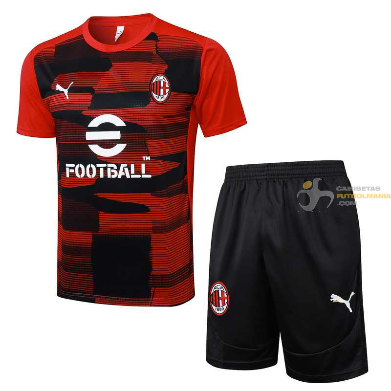 Camiseta y Pantalón AC Milan Entrenamiento 2024-2025