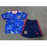Camiseta y Pantalón Niños Japón Primera Equipación Especial Edición Conmemorativa Anime Blue