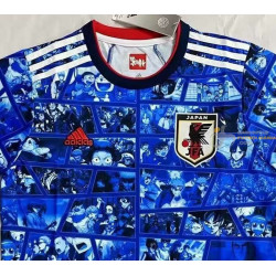 Camiseta Japón Primera Equipación Especial Edición Conmemorativa Anime Blue