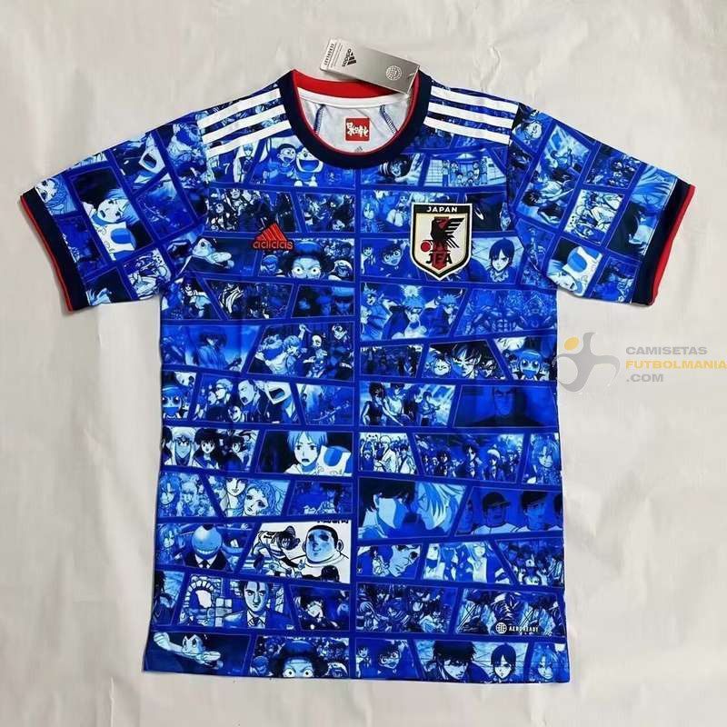 Camiseta Japón Primera Equipación Especial Edición Conmemorativa Anime Blue