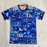 Camiseta Japón Primera Equipación Especial Edición Conmemorativa Anime Blue