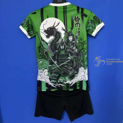 Camiseta y Pantalón Niños Japón Samurai Verde