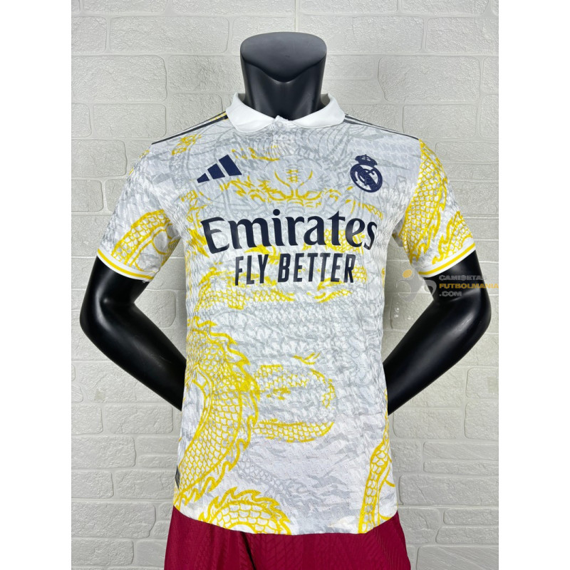 Camiseta Fútbol Real Madrid Edición Especial Dragón Blanco Versión Jugador 2025-2026