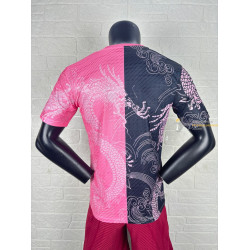 Camiseta Fútbol Real Madrid Edición Especial Dragón Negro Rosa Versión Jugador 2025-2026