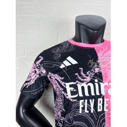 Camiseta Fútbol Real Madrid Edición Especial Dragón Negro Rosa Versión Jugador 2025-2026