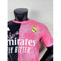 Camiseta Fútbol Real Madrid Edición Especial Dragón Negro Rosa Versión Jugador 2025-2026