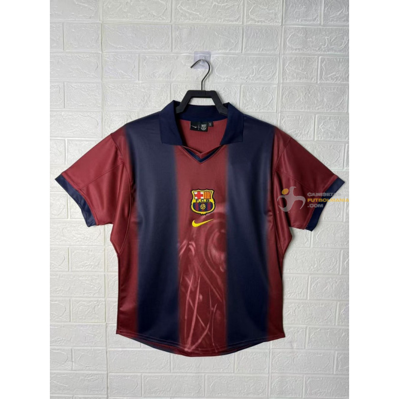Camiseta Fútbol Barcelona Travis Scott Primera Equipación Skeleton Retro 2000-2001