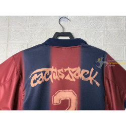 Camiseta Fútbol Barcelona Travis Scott Primera Equipación Skeleton Retro 2000-2001
