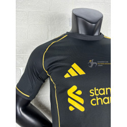 Camiseta Fútbol Liverpool Edición Especial Versión Jugador Negra 2025-2026