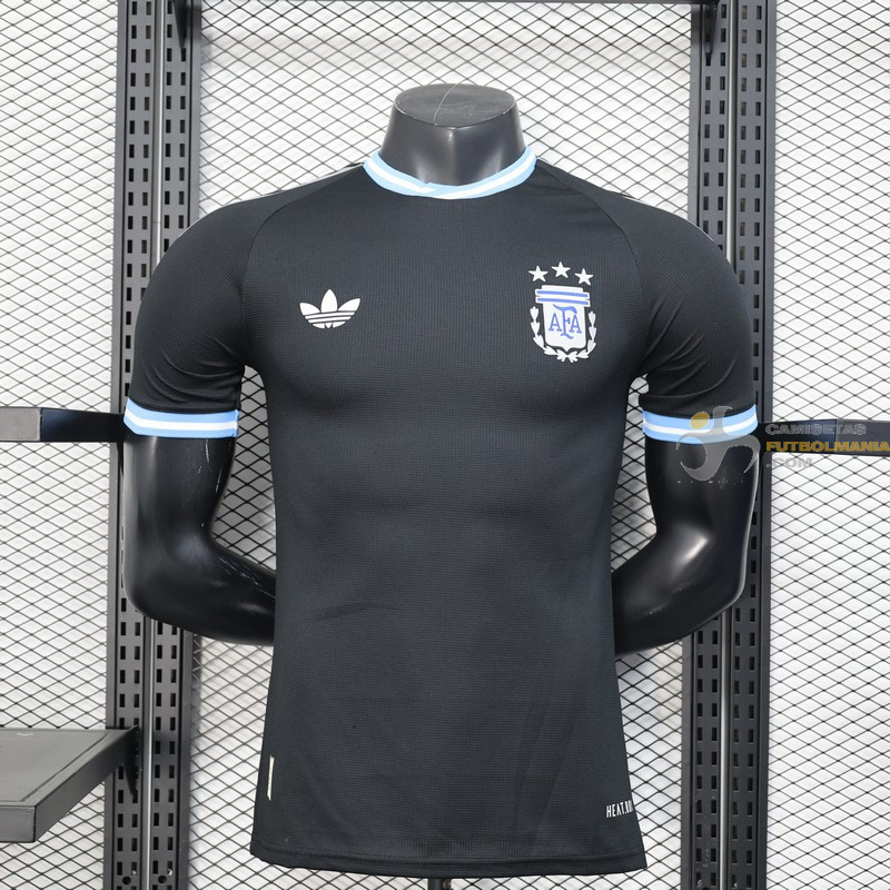 Camiseta Fútbol Argentina Edición Negra Versión Jugador 2024-2025