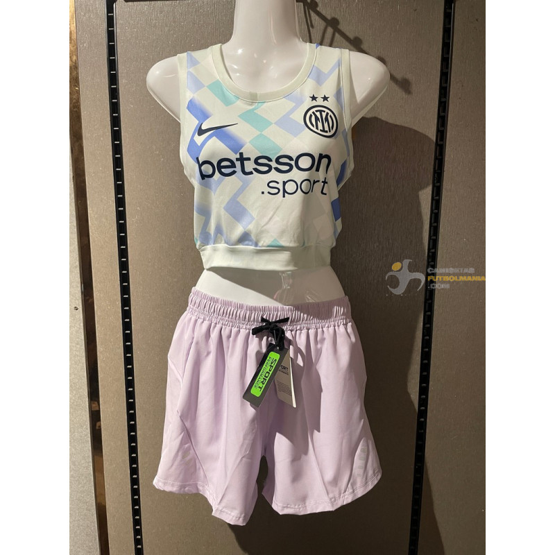 Camiseta Top Sin Mangas Fútbol Mujer Inter Milan Segunda Equipación 2025-2026