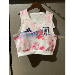 Camiseta Top Sin Mangas Fútbol Mujer Japón Edición Sakura Fuji 2025-2026