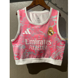 Camiseta Top Sin Mangas Fútbol Mujer Real Madrid Dragón Rosa 2025-2026