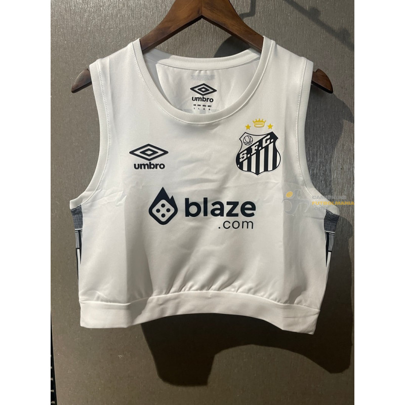 Camiseta Top Sin Mangas Fútbol Mujer Santos Primera Equipación 2025-2026