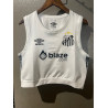 Camiseta Top Sin Mangas Fútbol Mujer Santos Primera Equipación 2025-2026
