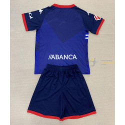 Camiseta y Pantalón Niños Deportivo de la Coruña Segunda Equipación 2024-2025