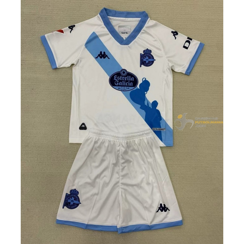Camiseta y Pantalón Niños Deportivo de la Coruña Tercera Equipación 2024-2025