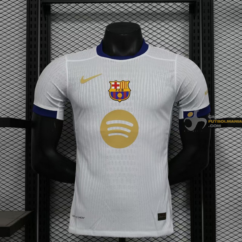 Camiseta Fútbol Barcelona Edición Especial Blanca Versión Jugador 2025-2026