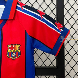 Camiseta y Pantalón Niños Barcelona Primera Equipación Retro Clásica 1995-1997
