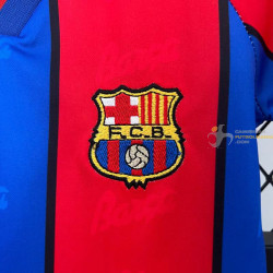 Camiseta y Pantalón Niños Barcelona Primera Equipación Retro Clásica 1995-1997