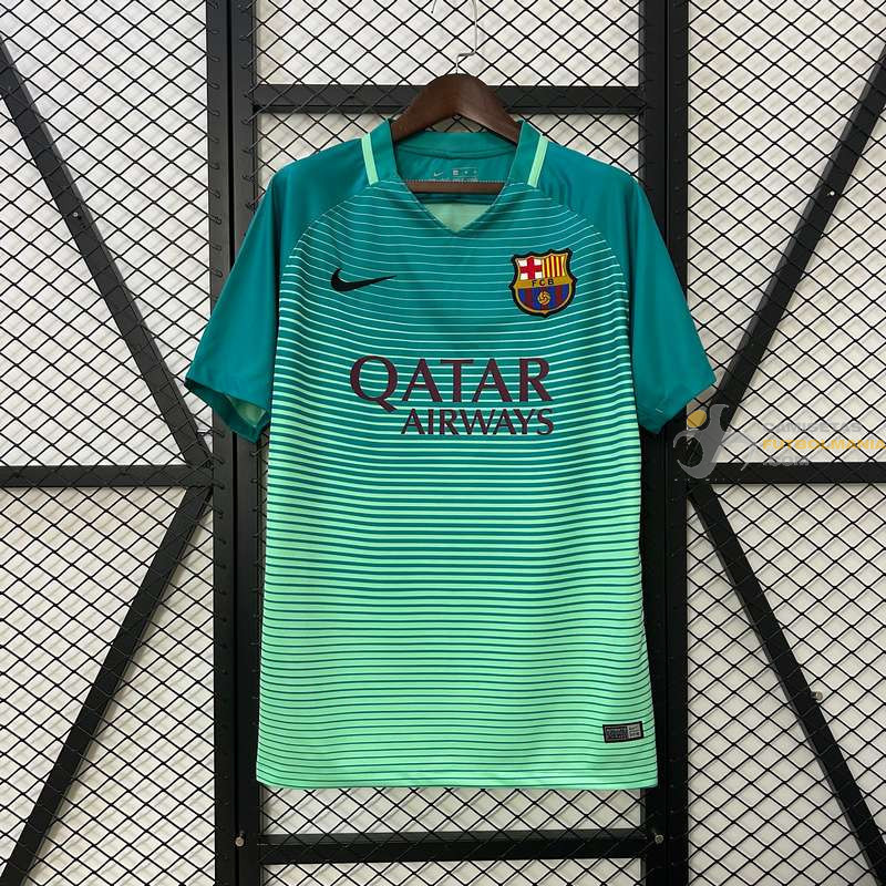 Camiseta Fútbol Barcelona Tercera Equipación Retro Clásica 2016-2017