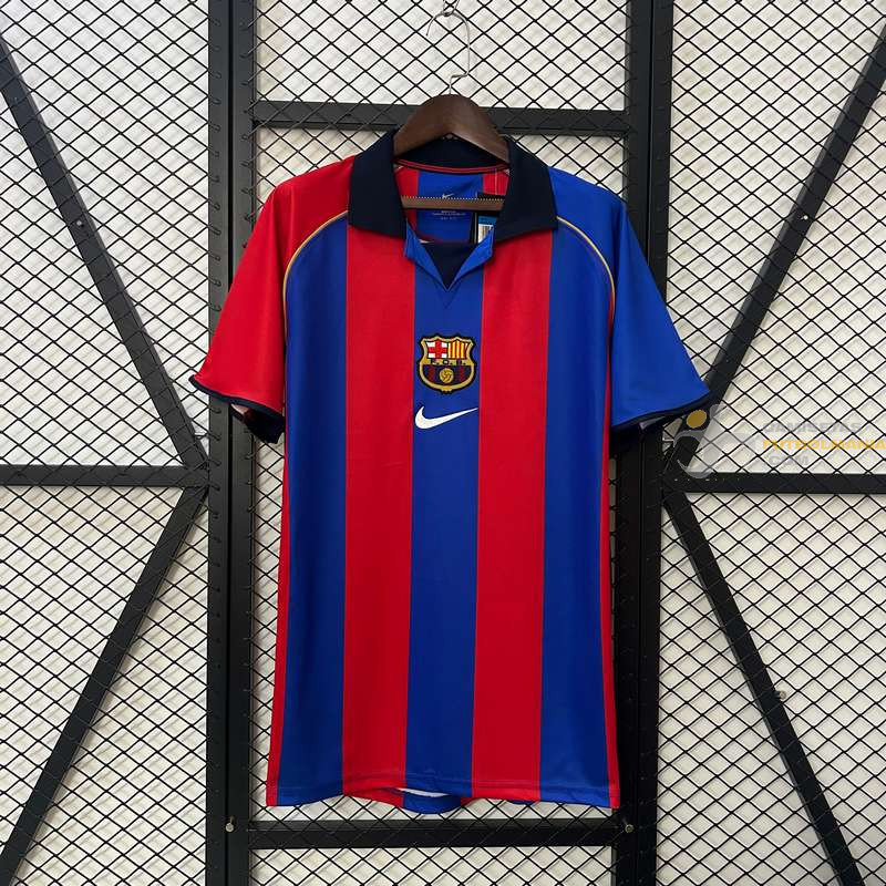 Camiseta Fútbol Barcelona Primera Equipación Retro Clásica 2001-2002