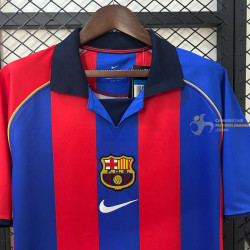 Camiseta Fútbol Barcelona Primera Equipación Retro Clásica 2001-2002
