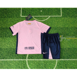 Camiseta y Pantalón Fútbol Niños Barcelona Edición Rosa 2025-2026
