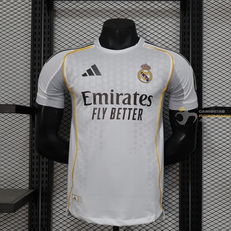 Camiseta Fútbol Real Madrid Primera Equipación Versión Jugador 2025-2026