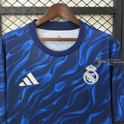 Camiseta Fútbol Real Madrid Entrenamiento Azul 2025-2026