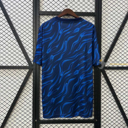 Camiseta Fútbol Real Madrid Entrenamiento Azul 2025-2026