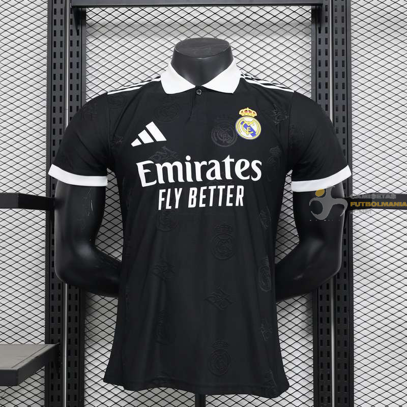Camiseta Fútbol Real Madrid Edición Especial Negra Versión Jugador 2025-2026