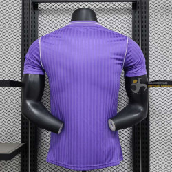 Camiseta Fútbol Real Madrid Edición Especial Púrpura Vintage Versión Jugador 2025-2026