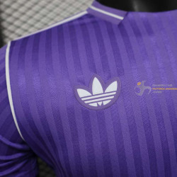 Camiseta Fútbol Real Madrid Edición Especial Púrpura Vintage Versión Jugador 2025-2026