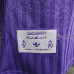 Camiseta Fútbol Real Madrid Edición Especial Púrpura Vintage Versión Jugador 2025-2026