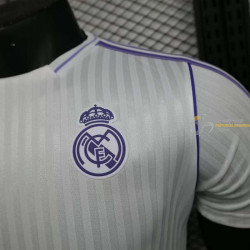 Camiseta Fútbol Real Madrid Edición Especial Blanca Vintage Versión Jugador 2025-2026
