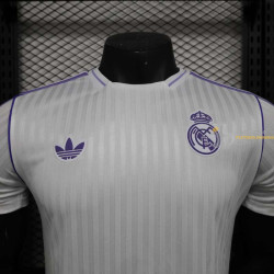 Camiseta Fútbol Real Madrid Edición Especial Blanca Vintage Versión Jugador 2025-2026