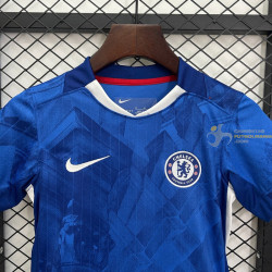 Camiseta y Pantalón Fútbol Niños Chelsea Primera Equipación 2025-2026