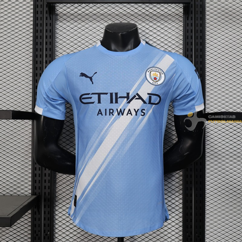 Camiseta Fútbol Manchester City Primera Equipación Versión Jugador 2025-2026