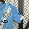 Camiseta y Pantalón Fútbol Niños Manchester City Primera Equipación 2025-2026