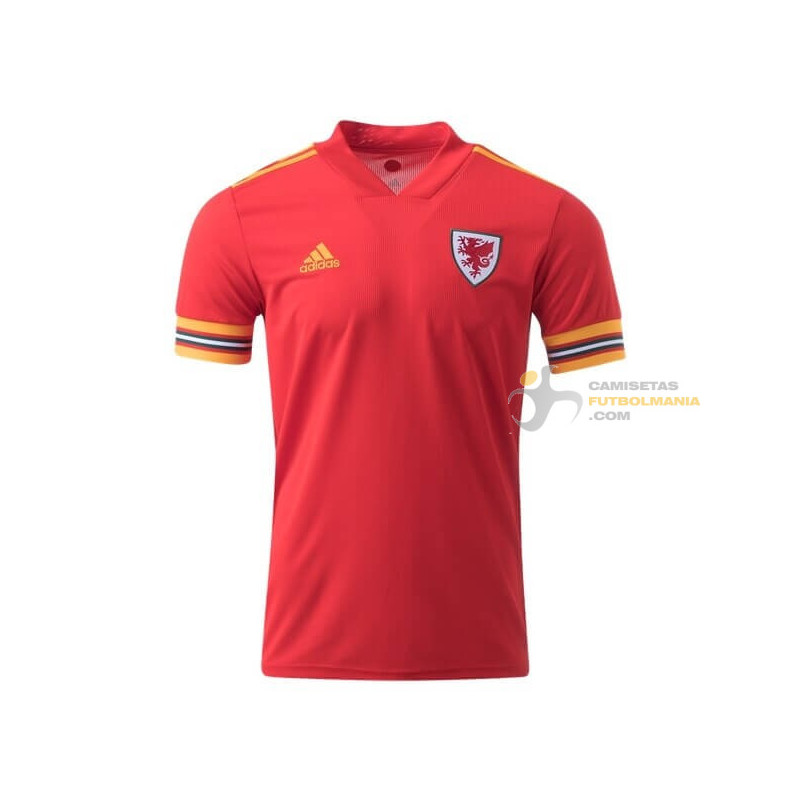 Faial Elucidación Línea de visión Camiseta Gales Primera Equipación Euro 2020